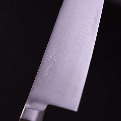 Santoku HAP-40 Polished Western Green Handle 170mm-HAP-40-Polished-Western Handle-[Musashi]-[Japanese-Kitchen-Knives]