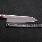 Santoku Molybdenum Polished Western Mahogany Handle 180mm-Polished-Molybdenum-Western Handle-[Musashi]-[Japanese-Kitchen-Knives]