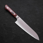 Santoku Molybdenum Polished Western Mahogany Handle 180mm-Polished-Molybdenum-Western Handle-[Musashi]-[Japanese-Kitchen-Knives]