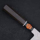 Santoku SG-2 Damascus Buffalo Ebony Handle 165mm-Damascus-SG-2-Japanese Handle-[Musashi]-[Japanese-Kitchen-Knives]