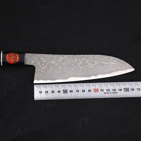 Santoku SG-2 Damascus Buffalo Ebony Handle 165mm-Damascus-SG-2-Japanese Handle-[Musashi]-[Japanese-Kitchen-Knives]