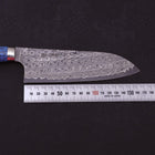 Santoku SG-2 Damascus Turquoise Blue Handle 170mm-SG-2-Damascus-Western Handle-[Musashi]-[Japanese-Kitchen-Knives]