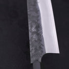 Santoku SG-2 Kurouchi Tsuchime Buffalo Ebony Handle 170mm-SG-2-Kurouchi-Japanese Handle-[Musashi]-[Japanese-Kitchen-Knives]