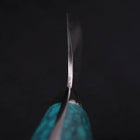 Santoku SG-2 Tsuchime Turquoise Green Handle 170mm-SG-2-Tsuchime-Western Handle-[Musashi]-[Japanese-Kitchen-Knives]