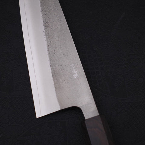 Santoku SKD11 Nashiji Ebony Handle 165mm-SKD11-Nashiji-Japanese Handle-[Musashi]-[Japanese-Kitchen-Knives]