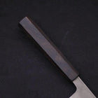 Santoku SKD11 Nashiji Ebony Handle 165mm-SKD11-Nashiji-Japanese Handle-[Musashi]-[Japanese-Kitchen-Knives]