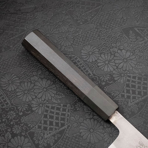 Santoku SKD11 Nashiji Ebony Handle 165mm-SKD11-Nashiji-Japanese Handle-[Musashi]-[Japanese-Kitchen-Knives]