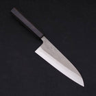 Santoku SKD11 Nashiji Ebony Handle 165mm-SKD11-Nashiji-Japanese Handle-[Musashi]-[Japanese-Kitchen-Knives]