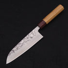 Santoku SLD Nashiji Washi Zelkova Handle 165mm-SLD-Nashiji Washi-Japanese Handle-[Musashi]-[Japanese-Kitchen-Knives]