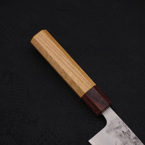 Santoku SLD Nashiji Washi Zelkova Handle 165mm-SLD-Nashiji Washi-Japanese Handle-[Musashi]-[Japanese-Kitchen-Knives]