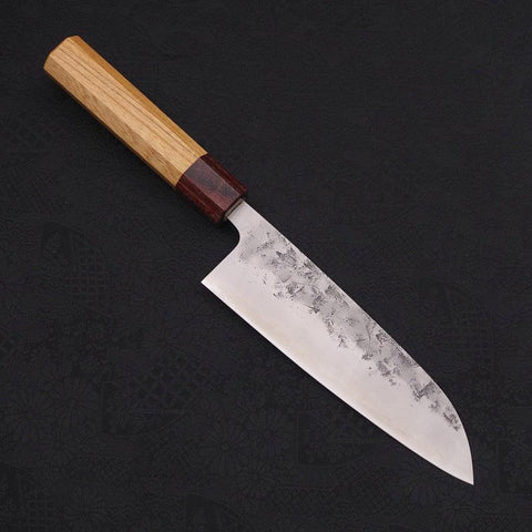 Santoku SLD Nashiji Washi Zelkova Handle 165mm-SLD-Nashiji Washi-Japanese Handle-[Musashi]-[Japanese-Kitchen-Knives]