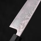 Santoku SLD Wave Nickel Damascus Buffalo Teak Handle 165mm-SLD-Damascus-Japanese Handle-[Musashi]-[Japanese-Kitchen-Knives]