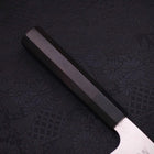 Santoku Silver Steel #3 Damascus Buffalo Ebony Handle 180mm-Silver steel #3-Damascus-Japanese Handle-[Musashi]-[Japanese-Kitchen-Knives]