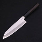 Santoku Silver Steel #3 Kasumi Chokin Sakura Fuji Buffalo Ebony Handle 180mm-Silver steel #3-Kasumi-Japanese Handle-[Musashi]-[Japanese-Kitchen-Knives]