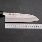 Santoku Silver Steel #3 Nashiji Buffalo Magnolia Handle 165mm-Silver steel #3-Nashiji-Japanese Handle-[Musashi]-[Japanese-Kitchen-Knives]