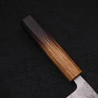 Santoku Silver Steel #3 Nashiji Yaki Urushi Handle 165mm-Silver steel #3-Nashiji-Japanese Handle-[Musashi]-[Japanese-Kitchen-Knives]