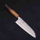 Santoku Silver Steel #3 Nashiji Yaki Urushi Handle 165mm-Silver steel #3-Nashiji-Japanese Handle-[Musashi]-[Japanese-Kitchen-Knives]