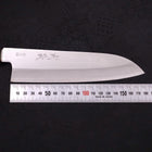 Santoku Stainless Clad Blue Super Polished Dark Blue Handle 180mm-Blue Super-Polished-Japanese Handle-[Musashi]-[Japanese-Kitchen-Knives]