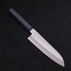 Santoku Stainless Clad Blue Super Polished Dark Blue Handle 180mm-Blue Super-Polished-Japanese Handle-[Musashi]-[Japanese-Kitchen-Knives]