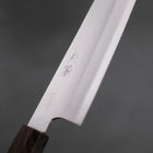 Santoku Stainless Clad Blue Super Polished Ebony Handle 180mm-Blue Super-Polished-Japanese Handle-[Musashi]-[Japanese-Kitchen-Knives]