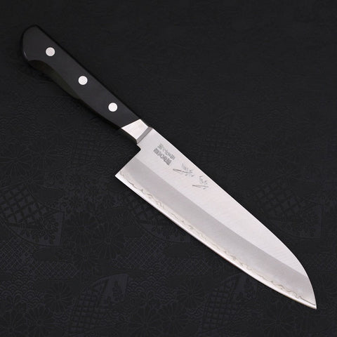 Santoku Sweden Stainless Steel Polished Western Handle 180mm-Polished-Western Handle-[Musashi]-[Japanese-Kitchen-Knives]