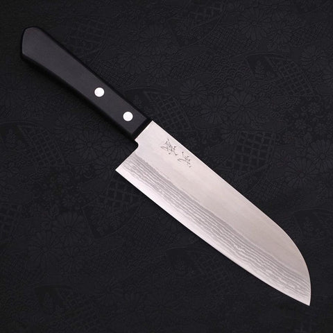 Santoku VG-1 Damascus Western Handle 170mm-VG-1-Damascus-Western Handle-[Musashi]-[Japanese-Kitchen-Knives]