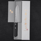 Santoku VG-1 Polished Western Black Handle 140mm-Polished-VG-1-Western Handle-[Musashi]-[Japanese-Kitchen-Knives]