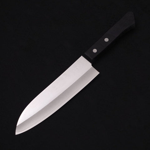 Santoku VG-1 Polished Western Black Handle 165mm-Polished-VG-1-Western Handle-[Musashi]-[Japanese-Kitchen-Knives]