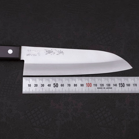 Santoku VG-1 Polished Western Black Handle 165mm-Polished-VG-1-Western Handle-[Musashi]-[Japanese-Kitchen-Knives]