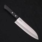 Santoku VG-1 Polished Western Black Handle 165mm-Polished-VG-1-Western Handle-[Musashi]-[Japanese-Kitchen-Knives]