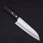 Santoku VG-1 Polished Western Black Handle 165mm-Polished-VG-1-Western Handle-[Musashi]-[Japanese-Kitchen-Knives]