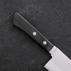 Santoku VG-1 Polished Western Black Handle 170mm-Polished-VG-1-Western Handle-[Musashi]-[Japanese-Kitchen-Knives]