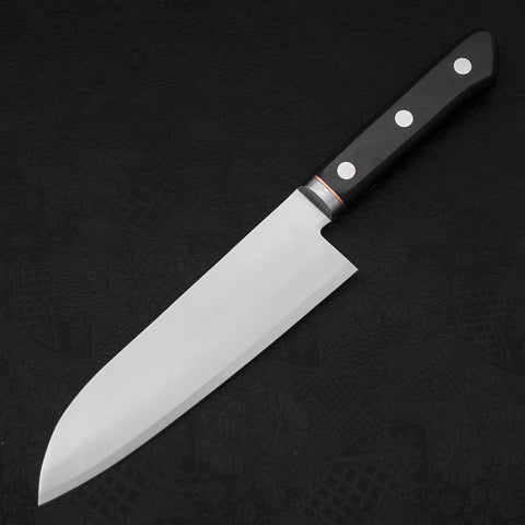 Santoku VG-1 Polished Western Copper Handle 165mm-Polished-VG-1-Western Handle-[Musashi]-[Japanese-Kitchen-Knives]