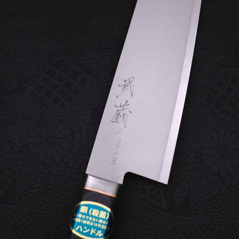 Santoku VG-1 Polished Western Copper Handle 165mm-Polished-VG-1-Western Handle-[Musashi]-[Japanese-Kitchen-Knives]