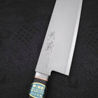 Santoku VG-1 Polished Western Copper Handle 165mm-Polished-VG-1-Western Handle-[Musashi]-[Japanese-Kitchen-Knives]