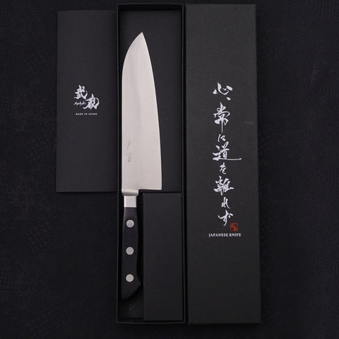 Santoku VG-1 Polished Western Handle 175mm-Polished-VG-1-Western Handle-[Musashi]-[Japanese-Kitchen-Knives]