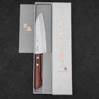 Santoku VG-1 Polished Western Mahogany Handle 140mm-Polished-VG-1-Western Handle-[Musashi]-[Japanese-Kitchen-Knives]