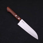 Santoku VG-1 Polished Western Mahogany Handle 140mm-Polished-VG-1-Western Handle-[Musashi]-[Japanese-Kitchen-Knives]