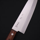 Santoku VG-1 Polished Western Mahogany Handle 165mm-Polished-VG-1-Western Handle-[Musashi]-[Japanese-Kitchen-Knives]