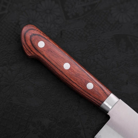 Santoku VG-1 Polished Western Mahogany Handle 170mm-Polished-VG-1-Western Handle-[Musashi]-[Japanese-Kitchen-Knives]