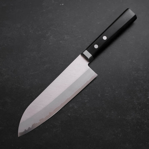 Santoku VG-1 Polished Western Square-Shaped Handle 165mm-Polished-VG-1-Western Handle-[Musashi]-[Japanese-Kitchen-Knives]