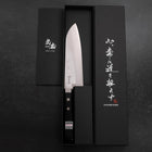 Santoku VG-1 Polished Western Square-Shaped Handle 165mm-Polished-VG-1-Western Handle-[Musashi]-[Japanese-Kitchen-Knives]