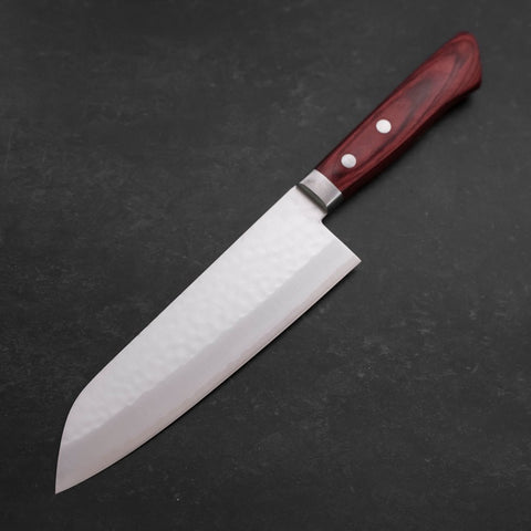 Santoku VG-1 Tsuchime Western Handle 165mm-Tsuchime-VG-1-Western Handle-[Musashi]-[Japanese-Kitchen-Knives]