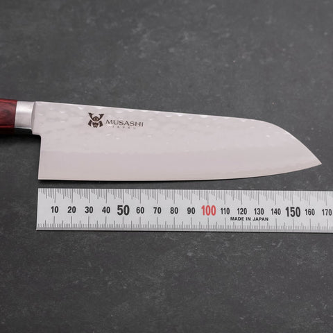 Santoku VG-1 Tsuchime Western Handle 165mm-Tsuchime-VG-1-Western Handle-[Musashi]-[Japanese-Kitchen-Knives]