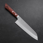 Santoku VG-1 Tsuchime Western Mahogany Handle 165mm-Tsuchime-VG-1-Western Handle-[Musashi]-[Japanese-Kitchen-Knives]