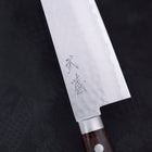 Santoku VG-1 Tsuchime Western Tsuba Mahogany Handle 165mm-Tsuchime-VG-1-Western Handle-[Musashi]-[Japanese-Kitchen-Knives]