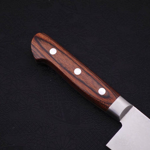 Santoku VG-10 Damascus Mahogany Handle 180mm-VG-10-Damascus-Western Handle-[Musashi]-[Japanese-Kitchen-Knives]