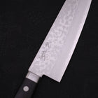 Santoku VG-10 Damascus Western Black Handle 170mm-VG-10-Damascus-Western Handle-[Musashi]-[Japanese-Kitchen-Knives]