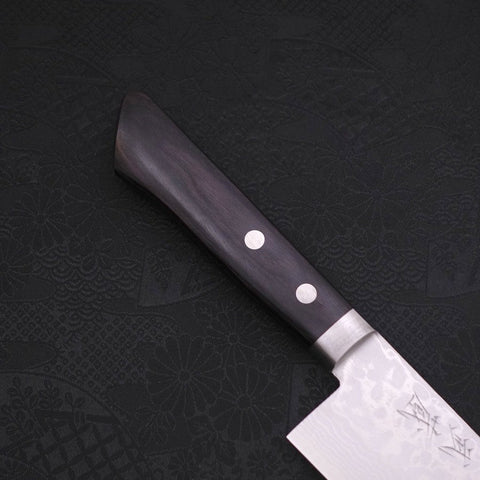 Santoku VG-10 Damascus Western Black Handle 170mm-VG-10-Damascus-Western Handle-[Musashi]-[Japanese-Kitchen-Knives]