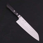 Santoku VG-10 Damascus Western Black Handle 170mm-VG-10-Damascus-Western Handle-[Musashi]-[Japanese-Kitchen-Knives]